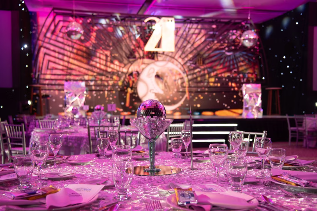 On-site Full-Scale Decor & Setup for Dazzling Disco Gala Parties