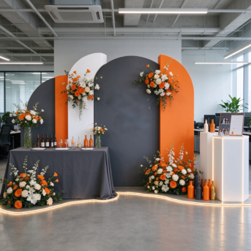 On-site Decor & Setup Service for Small Corporate Team-Building Parties (Space Planning, Installation, and On-site Adjustment)