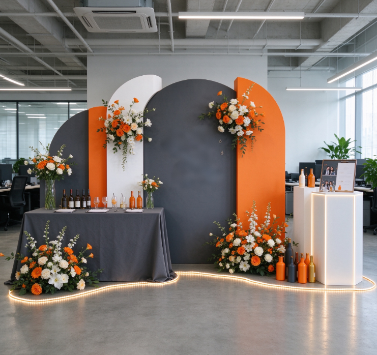 On-site Decor & Setup Service for Small Corporate Team-Building Parties (Space Planning, Installation, and On-site Adjustment)