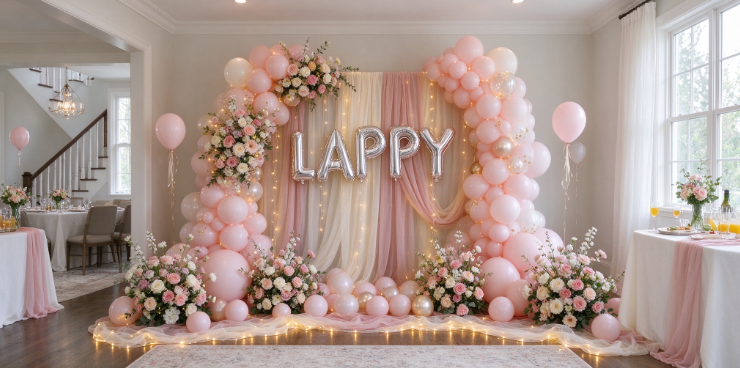 On-Site Multi-Room/Duplex Party Styling & Coordinated Spatial Design Service