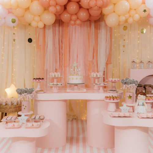 Dreamy Pink Princess-Style Party Decor & Setup Service